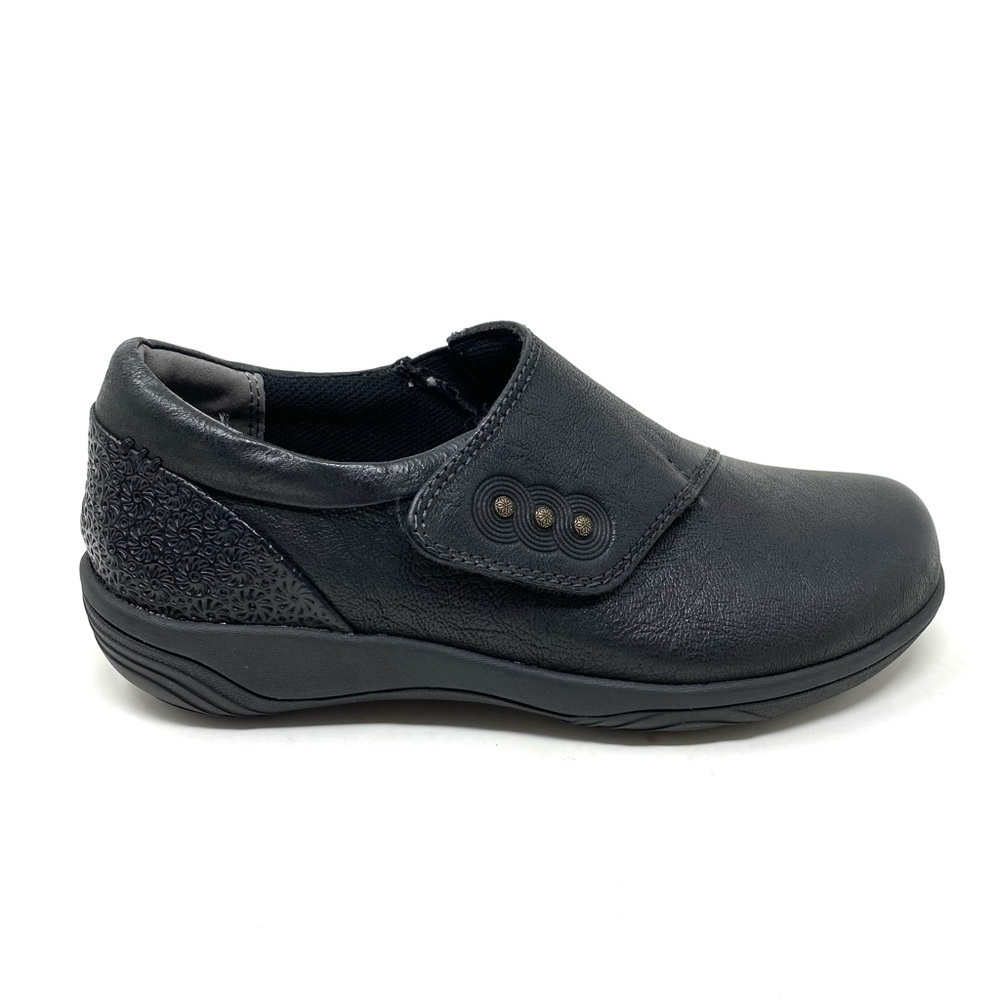 Hälsa Footwear Black Leather Anna Clog